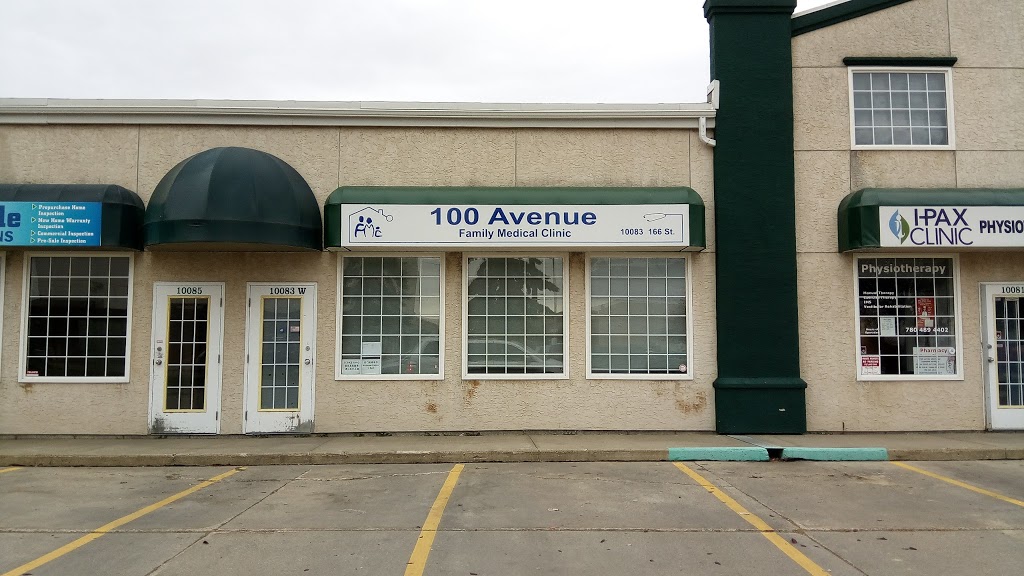 100 Avenue Family Medical Clinic | 10083 166 St NW, Edmonton, AB T5P 4Y1, Canada | Phone: (780) 851-2556