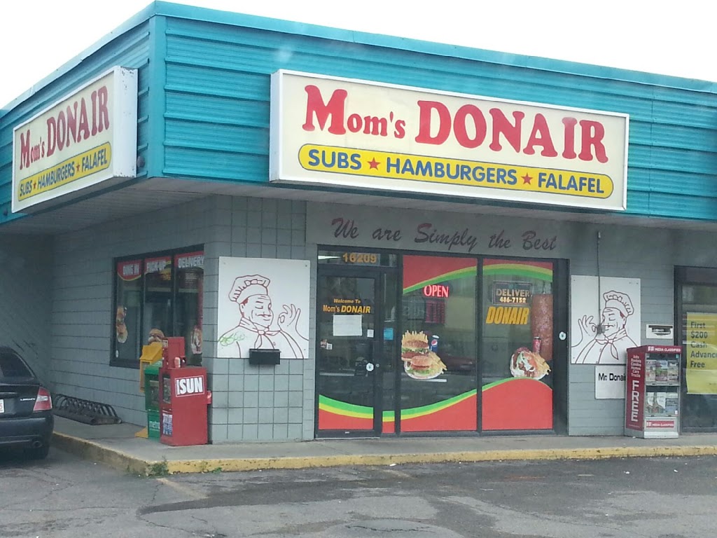 Moms Donair | 16209 Stony Plain Rd, Edmonton, AB T5P 4X3, Canada | Phone: (780) 486-7152