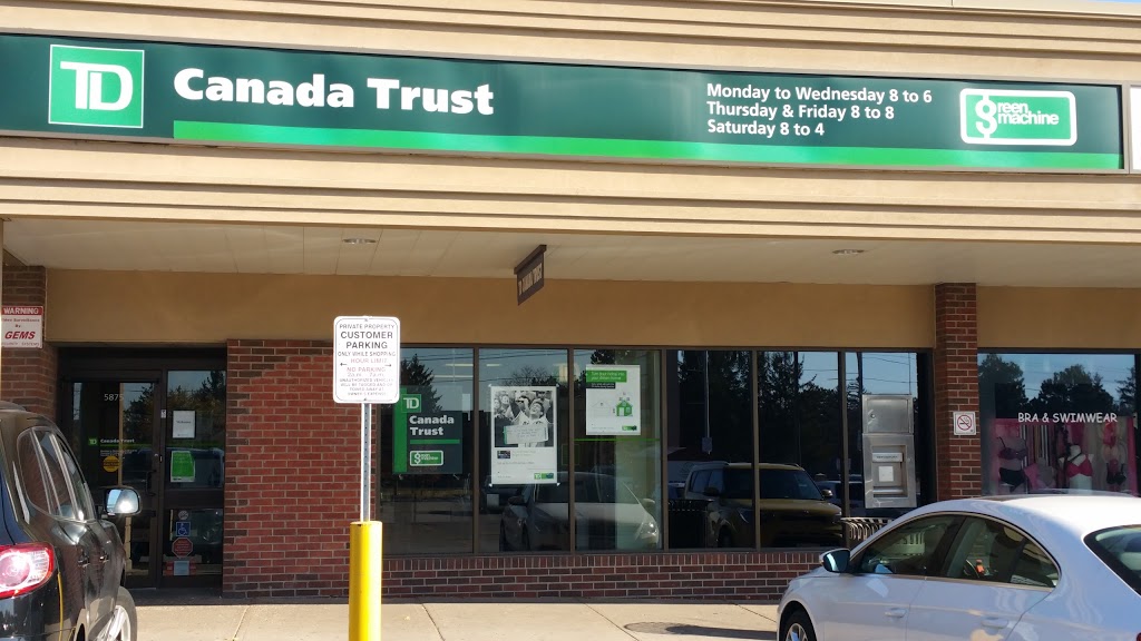 TD Canada Trust Branch and ATM | 5875 Leslie St, North York, ON M2H 1J8, Canada | Phone: (416) 493-5528