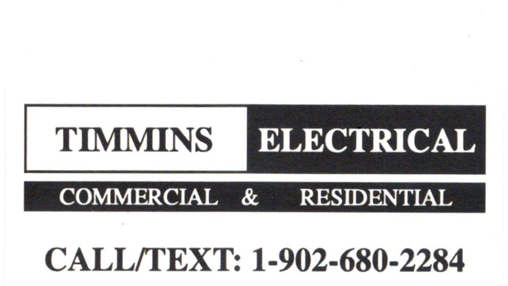 Timmins Electrical | 1052 Meadowvale Rd, Kingston, NS B0P 1R0, Canada | Phone: (902) 680-2284