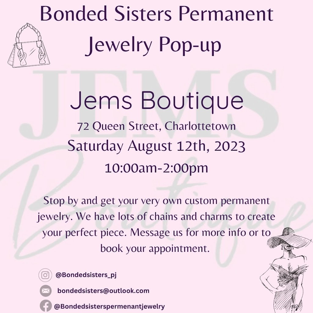 Bonded Sisters Permanent Jewelry | 1554 Church Rd, Wheatley River, PE C0A 1N0, Canada | Phone: (902) 213-5157