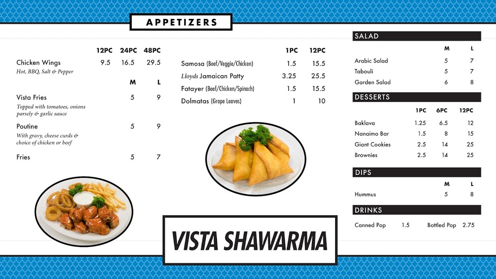 Vista Shawarma | 2066 18 Ave NE, Calgary, AB T2E 8N5, Canada | Phone: (403) 291-4252