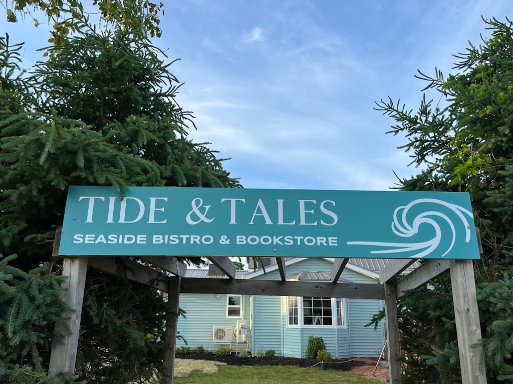 Tide & Tales Bistro and Bookstore | 32 Harbourview Dr, North Rustico, PE C0A 1X0, Canada | Phone: (902) 963-3212