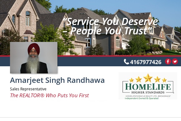 Amarjeet Randhawa Salesperson @ Homelife Miracle Realty Ltd. | 11 Monkton Cir, Brampton, ON L6Y 0X1, Canada | Phone: (416) 797-7426