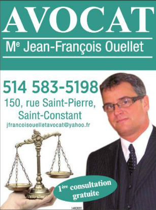 Me Jean-François Ouellet Avocat | 3020 Boulevard Rome, Brossard, QC J4Y 2M7, Canada | Phone: (514) 583-5198