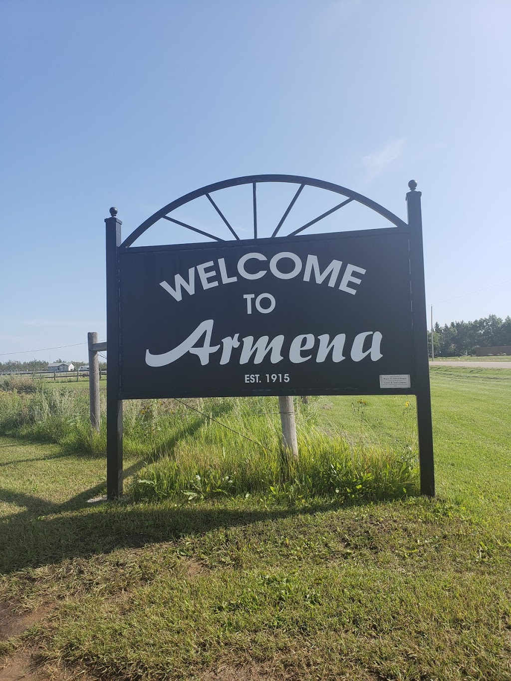 Welcome To Armena | Main St, Armena, AB T0B 0G0, Canada