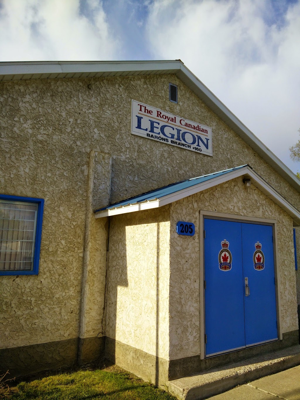 Royal Canadian Legion Branch 160 | 205 Main St, Barons, AB T0L 0G0, Canada | Phone: (403) 824-3653