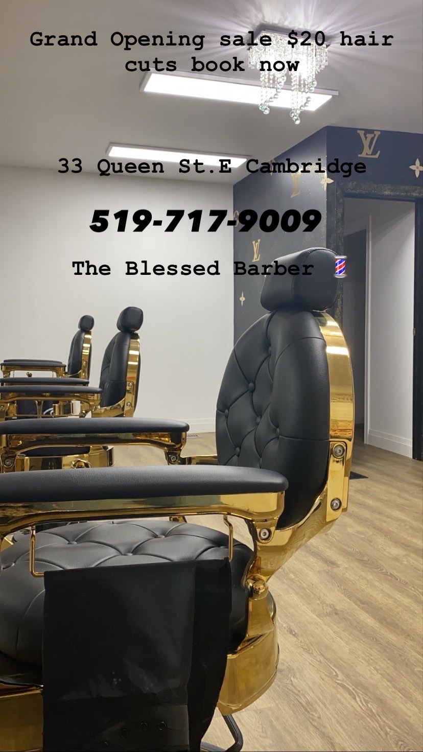 The Blessed Barber | 33 Queen St E, Cambridge, ON N3C 2A7, Canada | Phone: (226) 588-8098