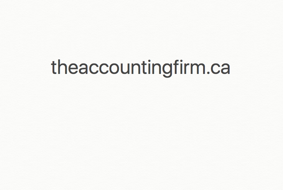 The Accounting Firm | 67 Buckhorn Ave, Richmond Hill, ON L4C 0G4, Canada | Phone: (647) 248-2558