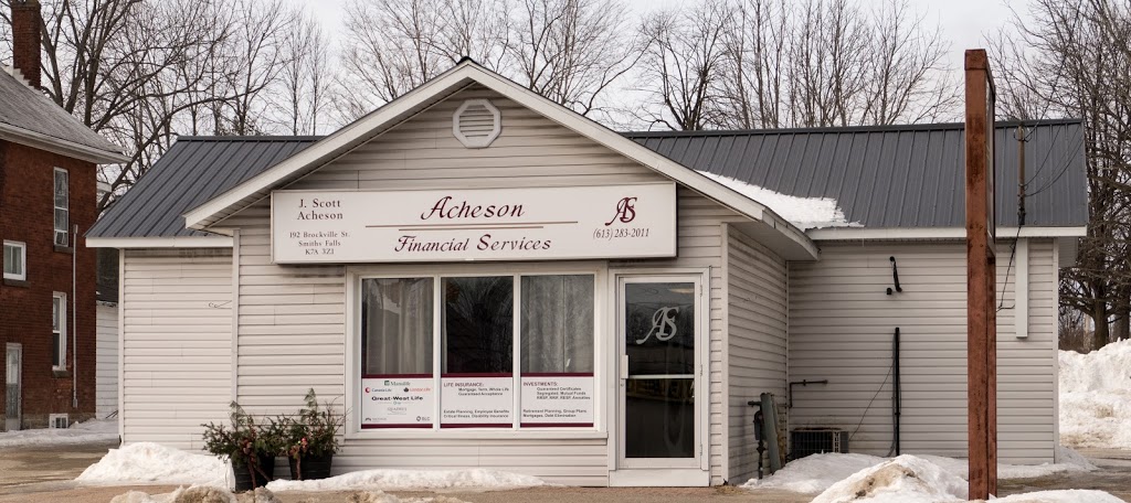 Achesons Financial Svc | 192 Brockville St, Smiths Falls, ON K7A 3Z1, Canada | Phone: (613) 283-2011