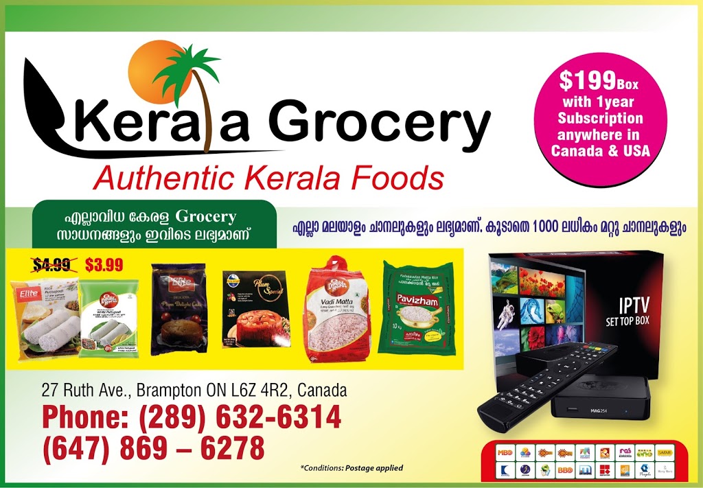 Kerala Grocery | 27 Ruth Ave, Brampton, ON L6Z 4R2, Canada | Phone: (647) 869-6278