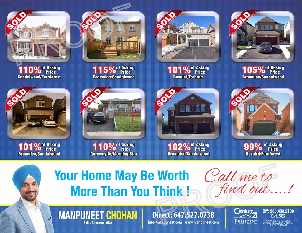 Manpuneet Chohan Real Estate Agent | 80 Maritime Ontario Blvd Unit 246, Brampton, ON L6S 0E7, Canada | Phone: (416) 560-0008