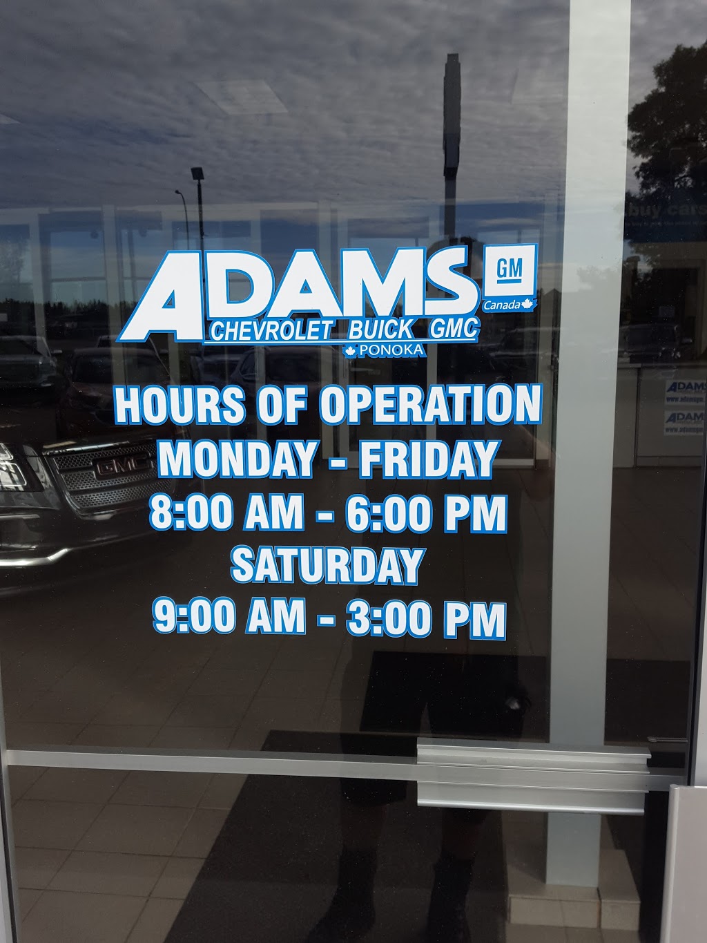 Adams Chevrolet Buick GMC Ponoka | 6305 44 Ave, Ponoka, AB T4J 1J8, Canada | Phone: (403) 783-4494