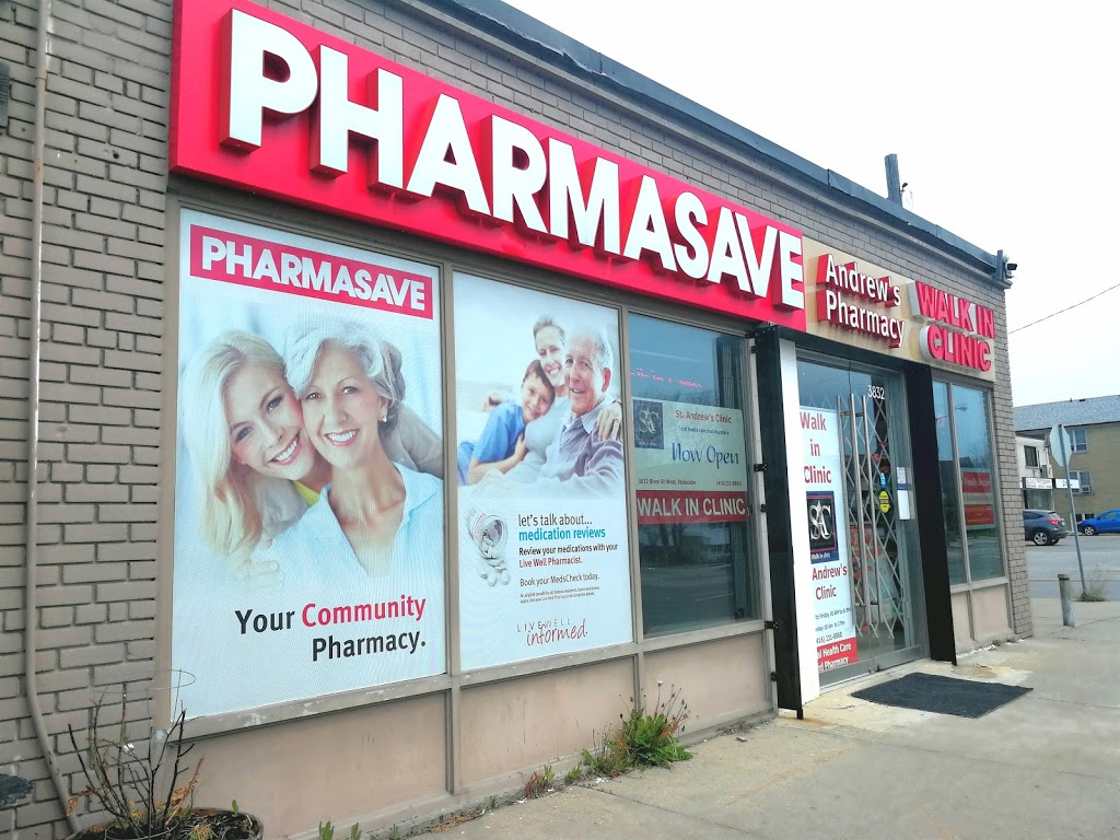 Pharmasave Andrews Pharmacy | 3832 Bloor St W, Etobicoke, ON M9B 1L1, Canada | Phone: (416) 231-0007