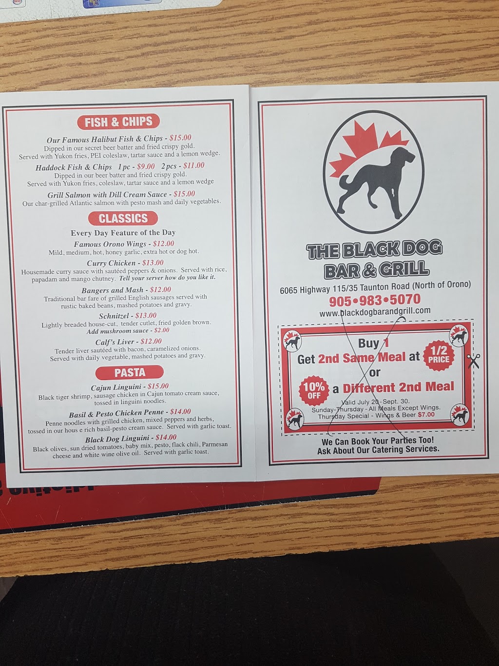 The Black Dog Cafe-Restaurant -Lounge | 6065 Taunton Rd, Orono, ON L0B 1M0, Canada | Phone: (905) 983-5070