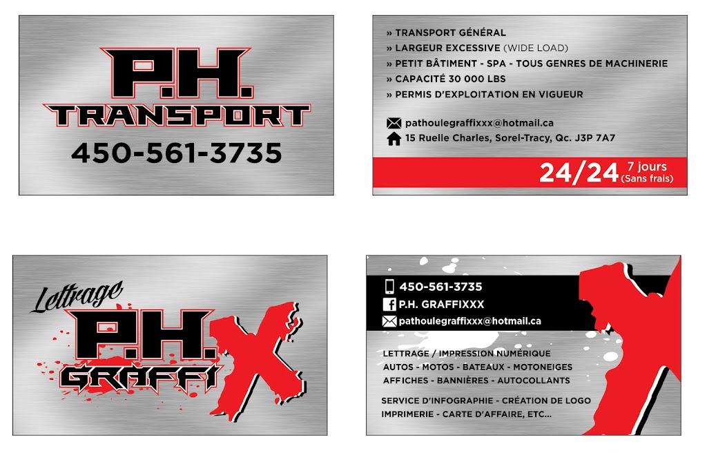 PH Transport inc. | 15 Rle Charles, Sorel-Tracy, QC J3P 7A7, Canada | Phone: (450) 561-3735