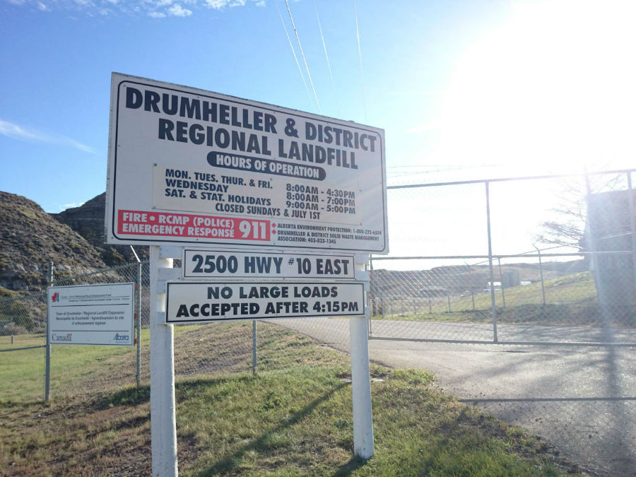 Drumheller & District Regional Landfill | 2500 hwy #10 East, Drumheller, AB T0J 0Y0, Canada | Phone: (403) 823-1345