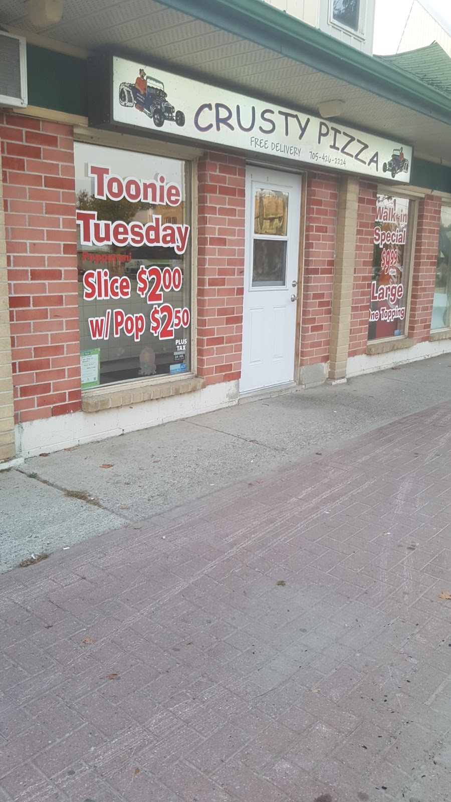 Crusty Pizza | 325 Simcoe St, Beaverton, ON L0K 1A0, Canada | Phone: (705) 426-2224