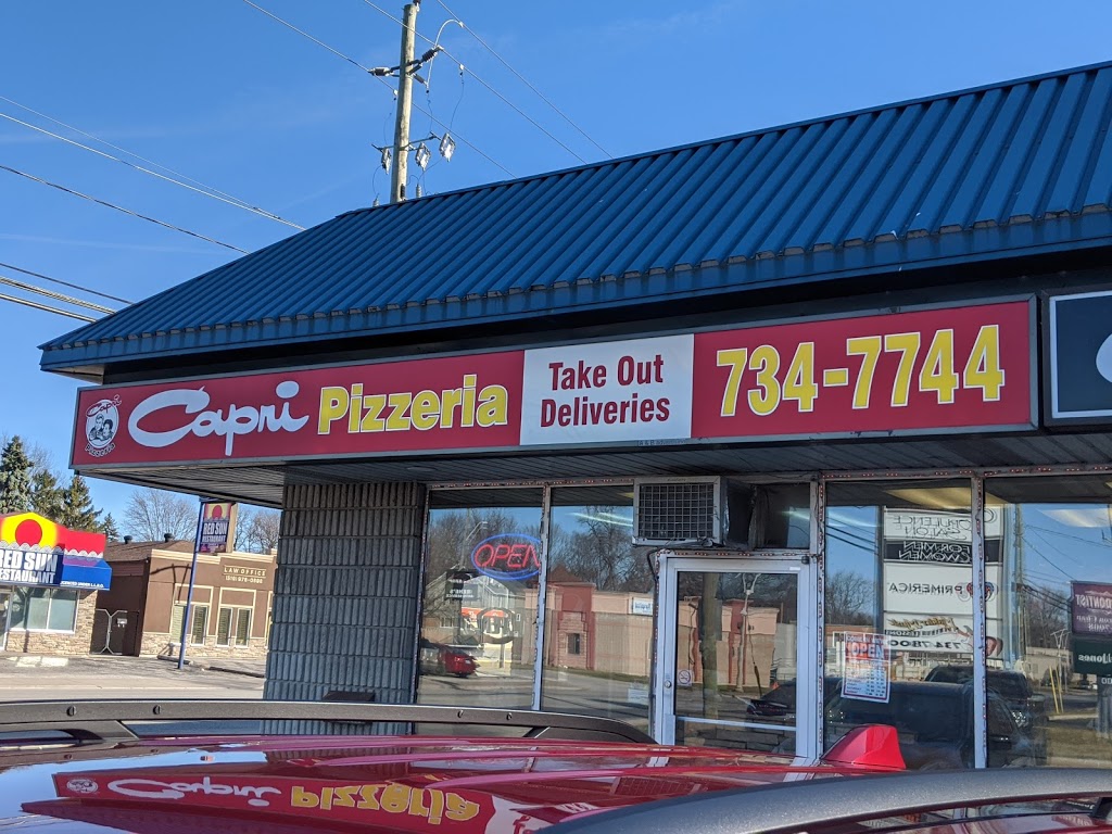 Capri Pizzeria | 1468 Front Rd, Windsor, ON N9J 2B3, Canada | Phone: (519) 734-7744