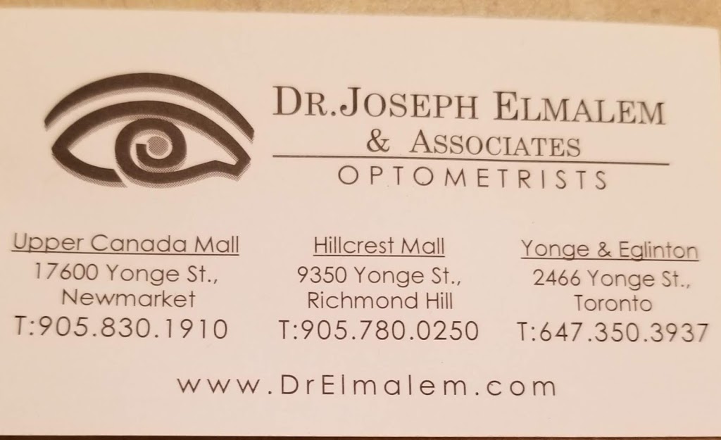 Dr. Joseph Elmalem & Associates | 9350 Yonge St, Richmond Hill, ON L4C 5G2, Canada | Phone: (905) 780-0250