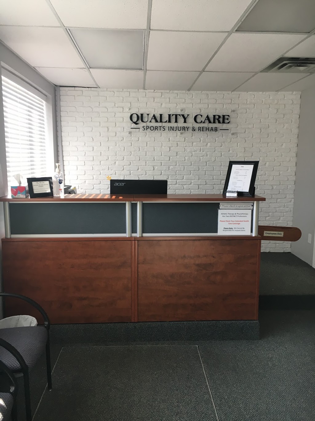 Quality Care Sports Injury & Rehab | 418 North Service Rd E #1C, Oakville, ON L6H 5R2, Canada | Phone: (905) 294-6172