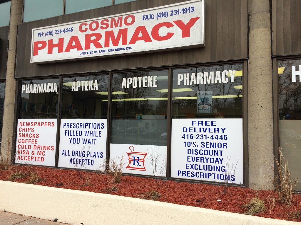 Cosmo Pharmacy | 3101 Bloor St W, Etobicoke, ON M8X 2W2, Canada | Phone: (416) 231-4446