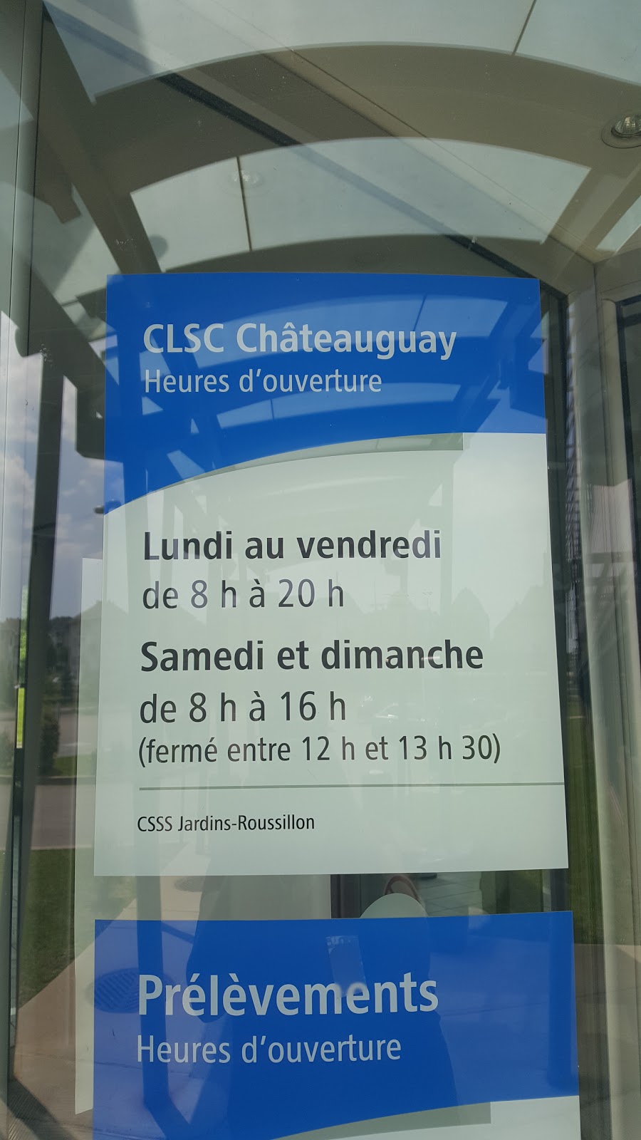 CLSC Châteauguay | 95 Avenue de la Verdure, Châteauguay, QC J6K 0E8, Canada | Phone: (450) 699-3333