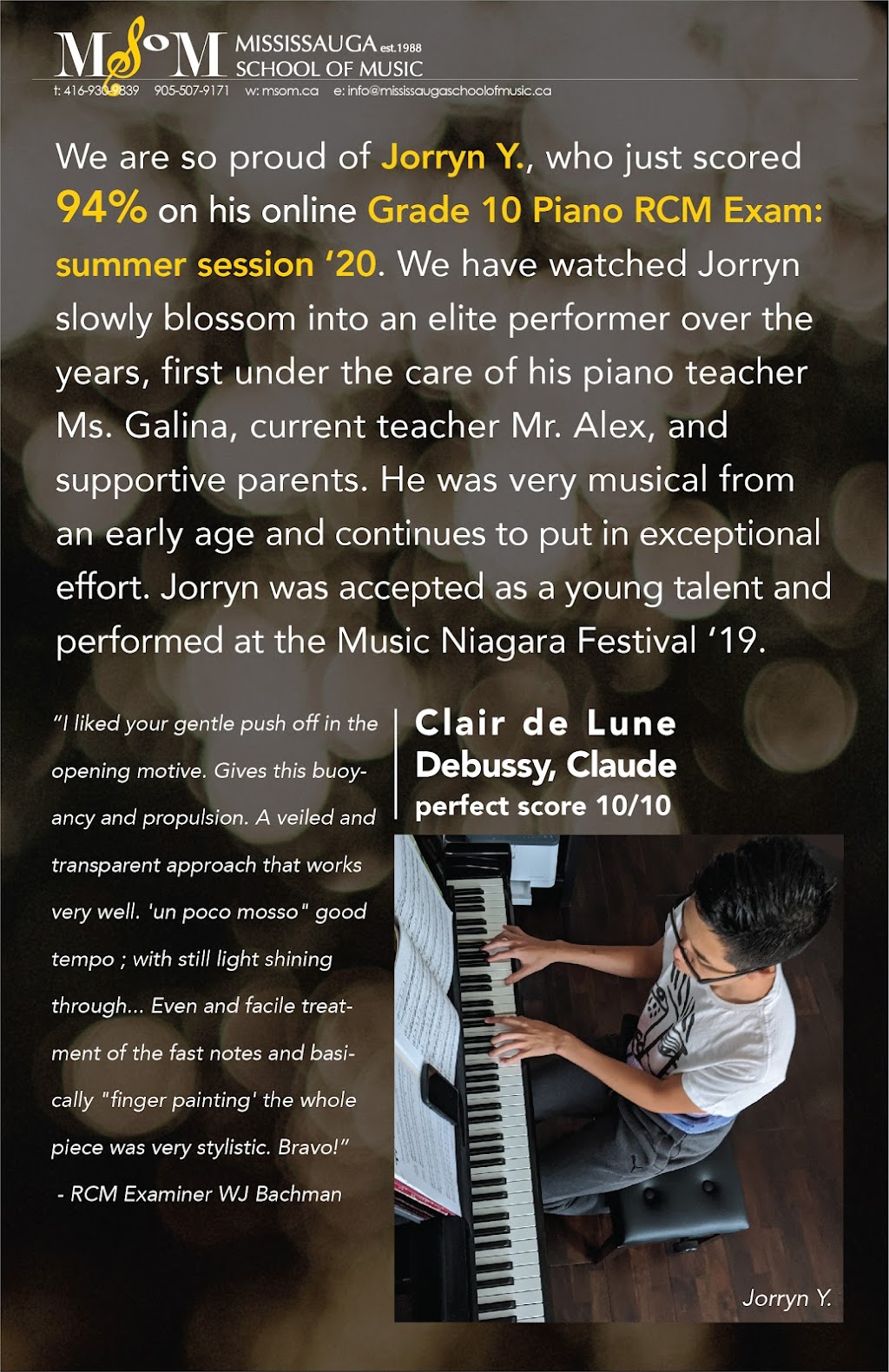 Mississauga School of Music | 3100 Ridgeway Dr #32, Mississauga, ON L5L 5M5, Canada | Phone: (416) 930-9839