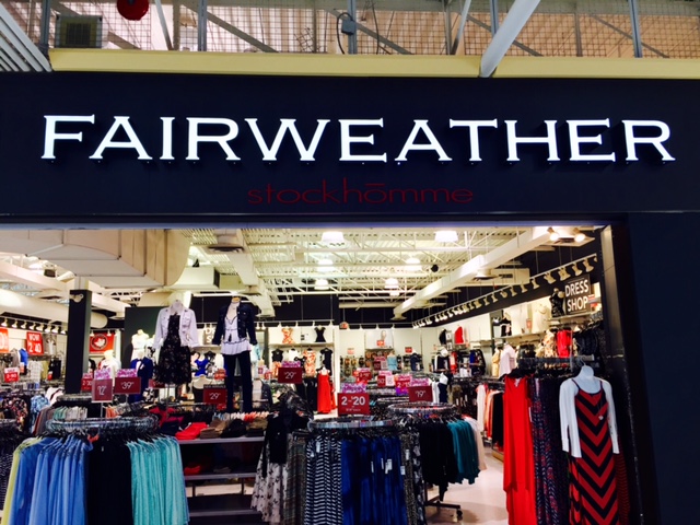 Fairweather / Stockhomme | 1250 S Service Rd #121, Mississauga, ON L5E 1V4, Canada | Phone: (905) 278-6630