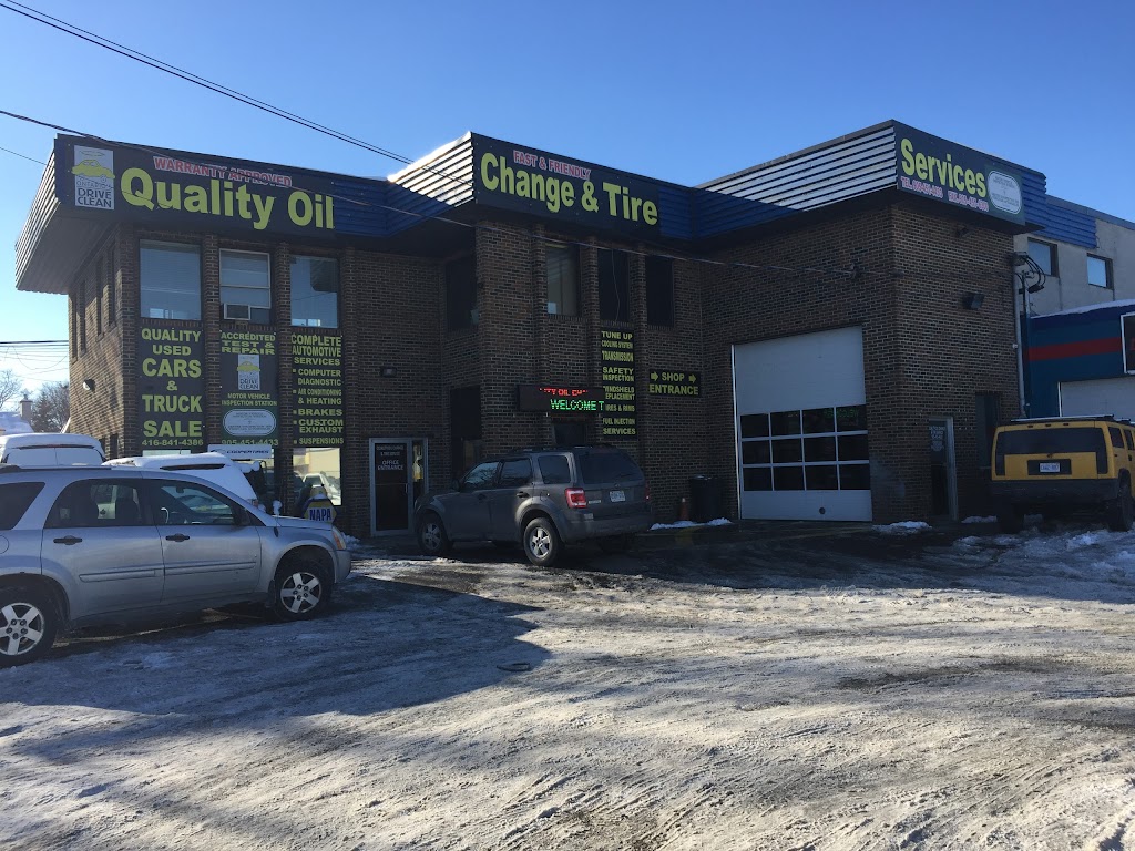 Quality Oil Change & Tire Service | 8 A Research Rd, Brampton, ON L6W 1P5, Canada | Phone: (905) 451-4433