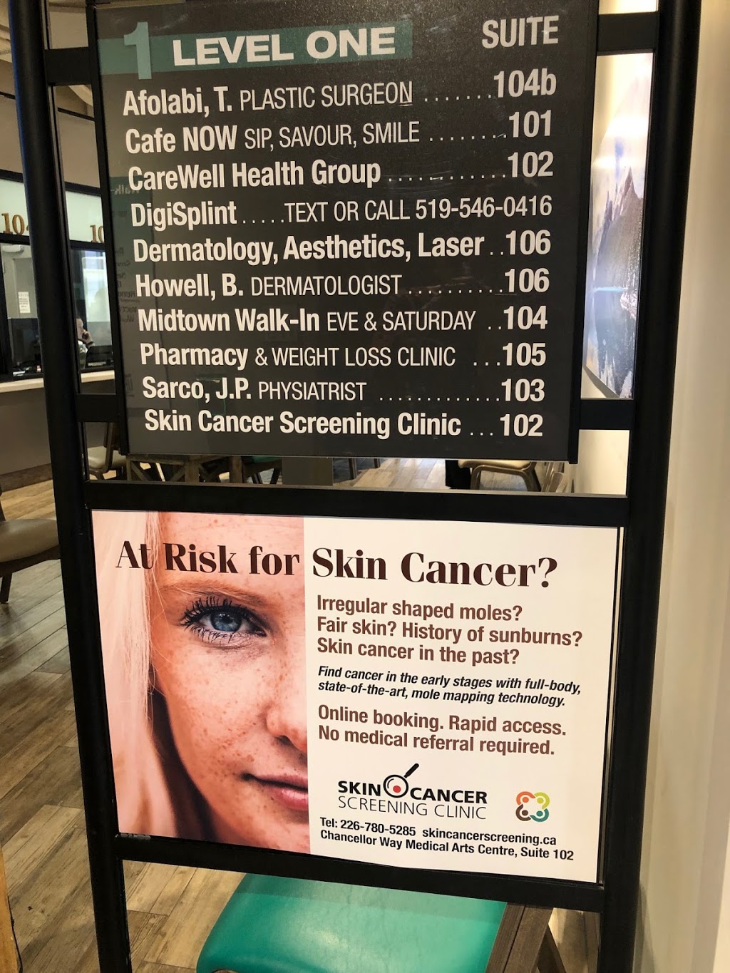 Skin Cancer Screening Clinic | 175 Chancellors Way Suite 102, Guelph, ON N1G 0E9, Canada | Phone: (226) 780-5285