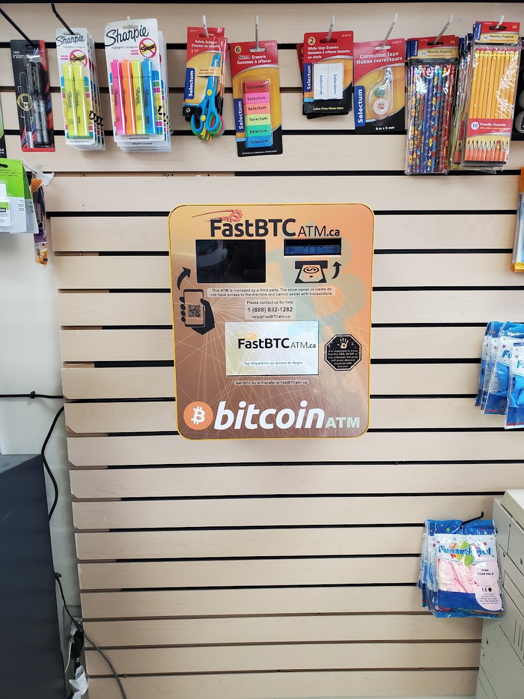 FastBTC Bitcoin ATM - Kitchen Food Fair Convenience | 1380 Major Mackenzie Dr E #7, Richmond Hill, ON L4S 0A1, Canada | Phone: (888) 832-1282