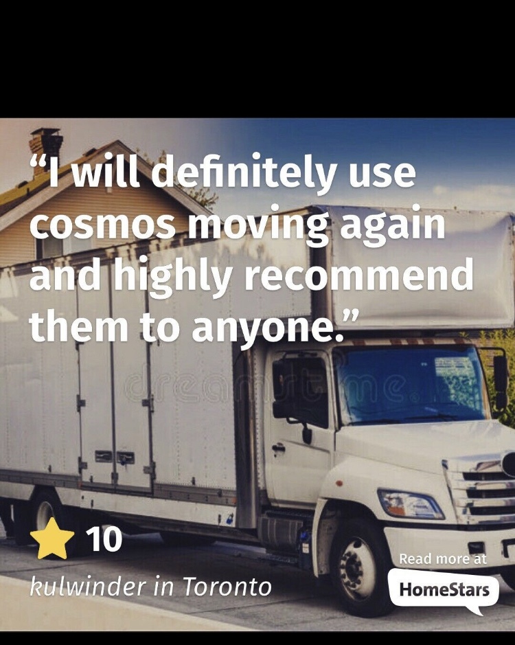 COSMOS MOVING | 62 Princeton Terrace, Brampton, ON L6S 3S8, Canada | Phone: (647) 767-4420