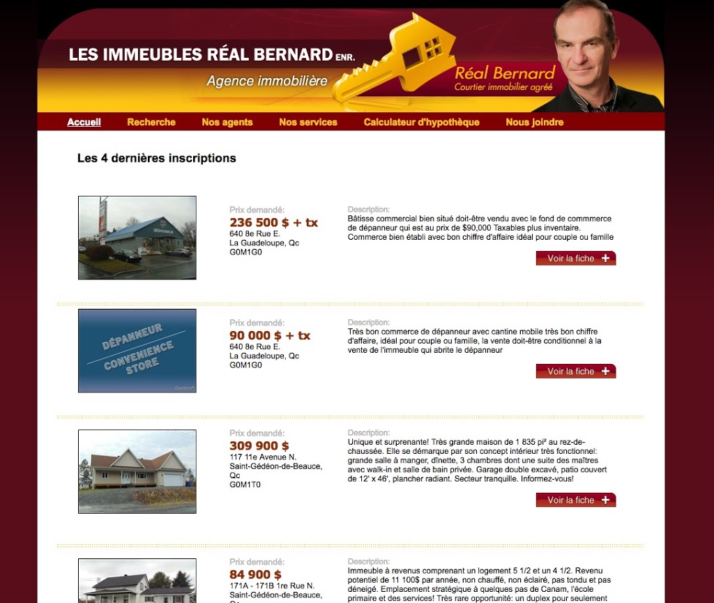 Les Immeubles Réal Bernard | 11400 1re Rue, Saint-Georges, QC G5Y 5S4, Canada | Phone: (418) 228-5820