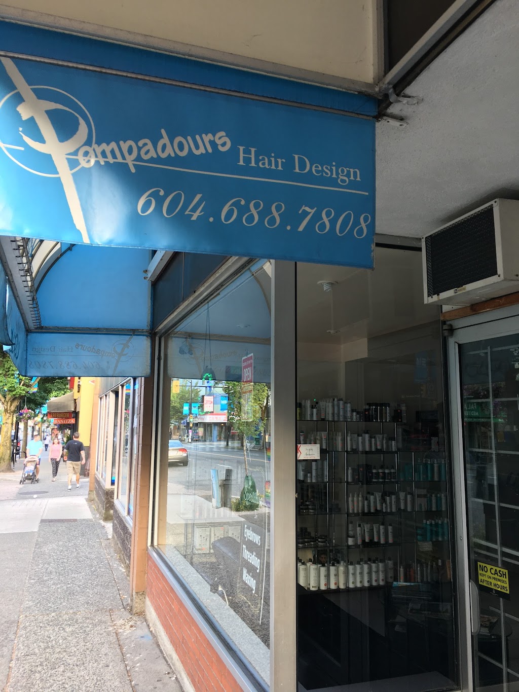 Pompadours Hair Salon | 1071 Denman St, Vancouver, BC V6G 2M7, Canada | Phone: (604) 688-7808