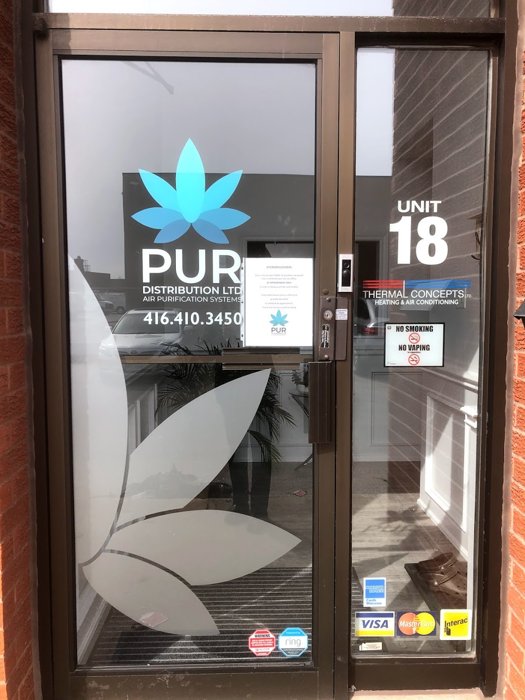 PUR Distribution Ltd | 151 Applewood Crescent Unit #18, Concord, ON L4K 4E3, Canada | Phone: (416) 410-3450