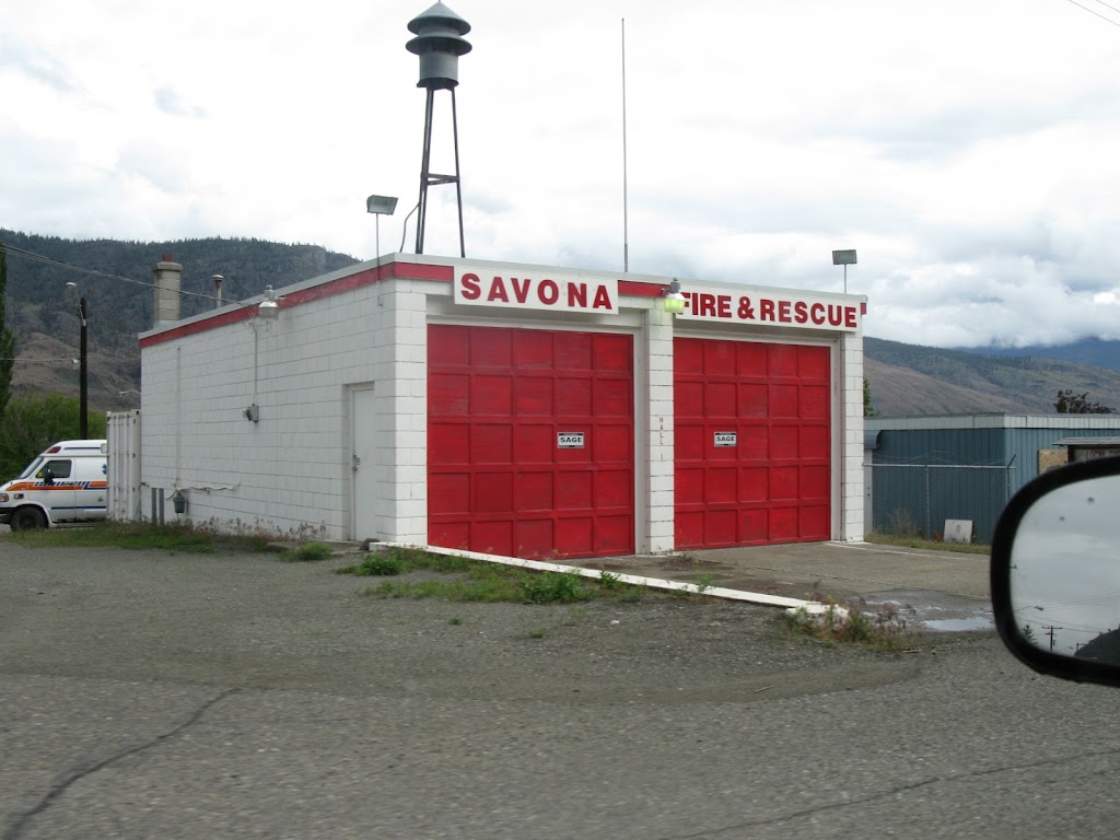 Savona Volunteer Fire Dept | 6657 Savona Access Rd, Savona, BC V0K 2J0, Canada | Phone: (250) 373-2256