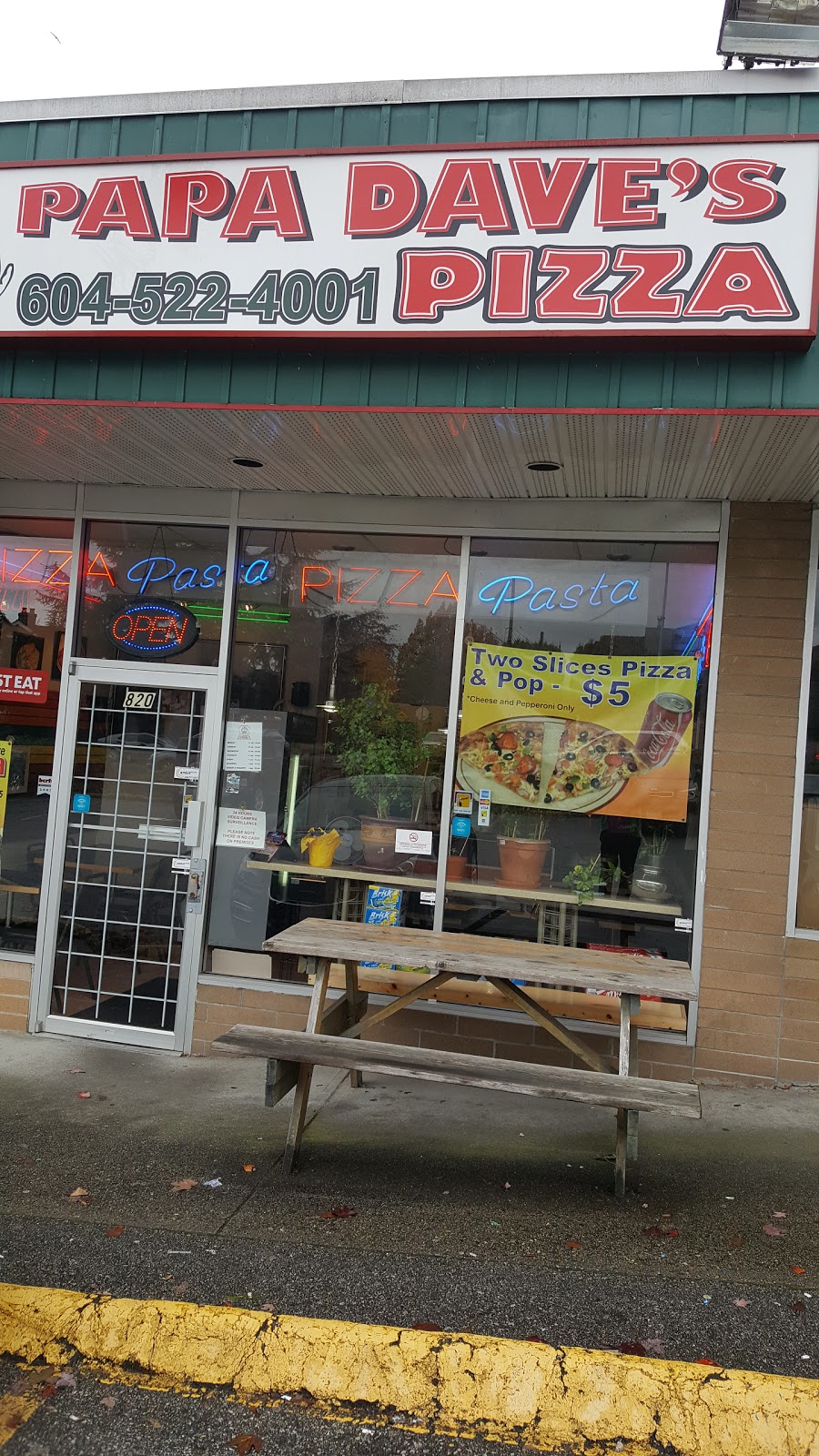 Papa Daves Pizza | 820 20th St, New Westminster, BC V3M 4W8, Canada | Phone: (604) 522-4001