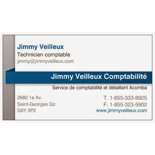 Comptabilité Jimmy Veilleux | 2680 1re Avenue Clermont-Pépin, Saint-Georges, QC G5Y 3P2, Canada | Phone: (418) 225-6670