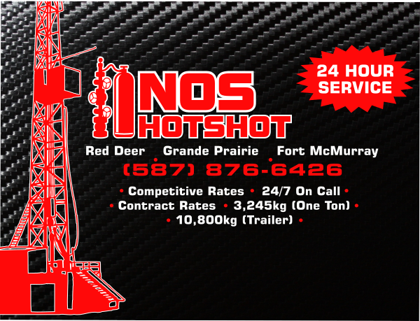 NOS Hotshot - Light Oilfield Hauling | 300 Jenner Crescent, Red Deer, AB T4P 0B3, Canada | Phone: (403) 505-0676