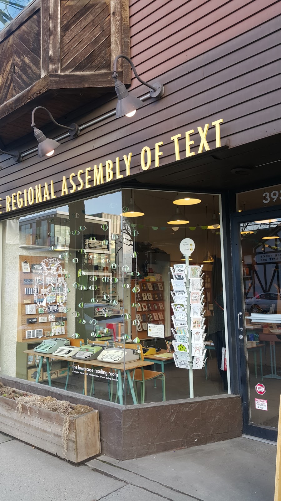 The Regional Assembly of Text | 3934 Main St, Vancouver, BC V5V 3P2, Canada | Phone: (604) 877-2247