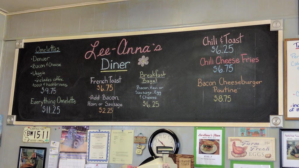 Lee-Annas Diner | 2 Railway Ave, Marquette, MB R0H 0V0, Canada | Phone: (204) 490-0190