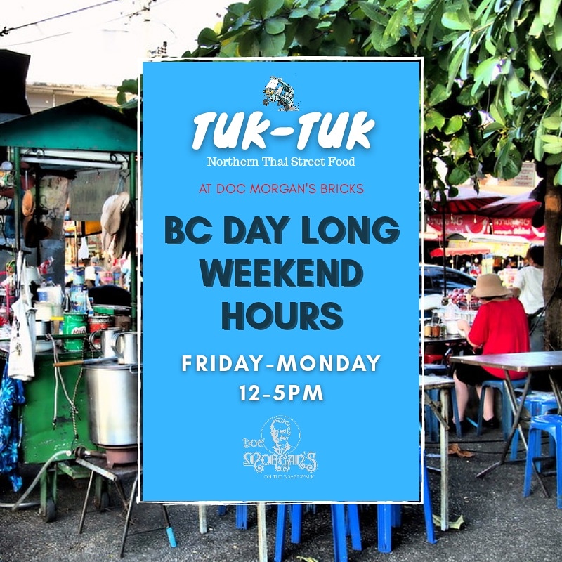 Tuk-Tuk Bowen | 400 Bowen Island Trunk Rd, Bowen Island, BC V0N 1G1, Canada | Phone: (226) 988-2730