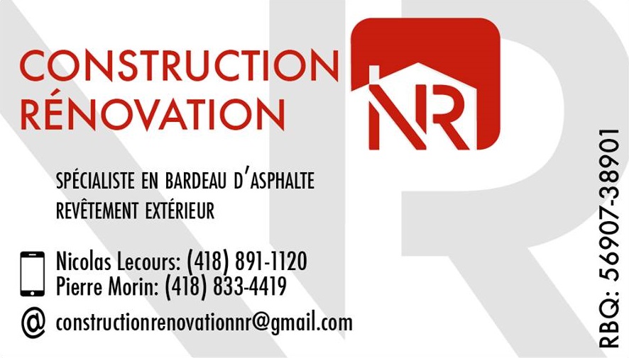 Construction NR Revêtement Extérieur | 363 Route Campagna suite a, Saint-Henri, QC G0R 3E0, Canada | Phone: (418) 833-4419