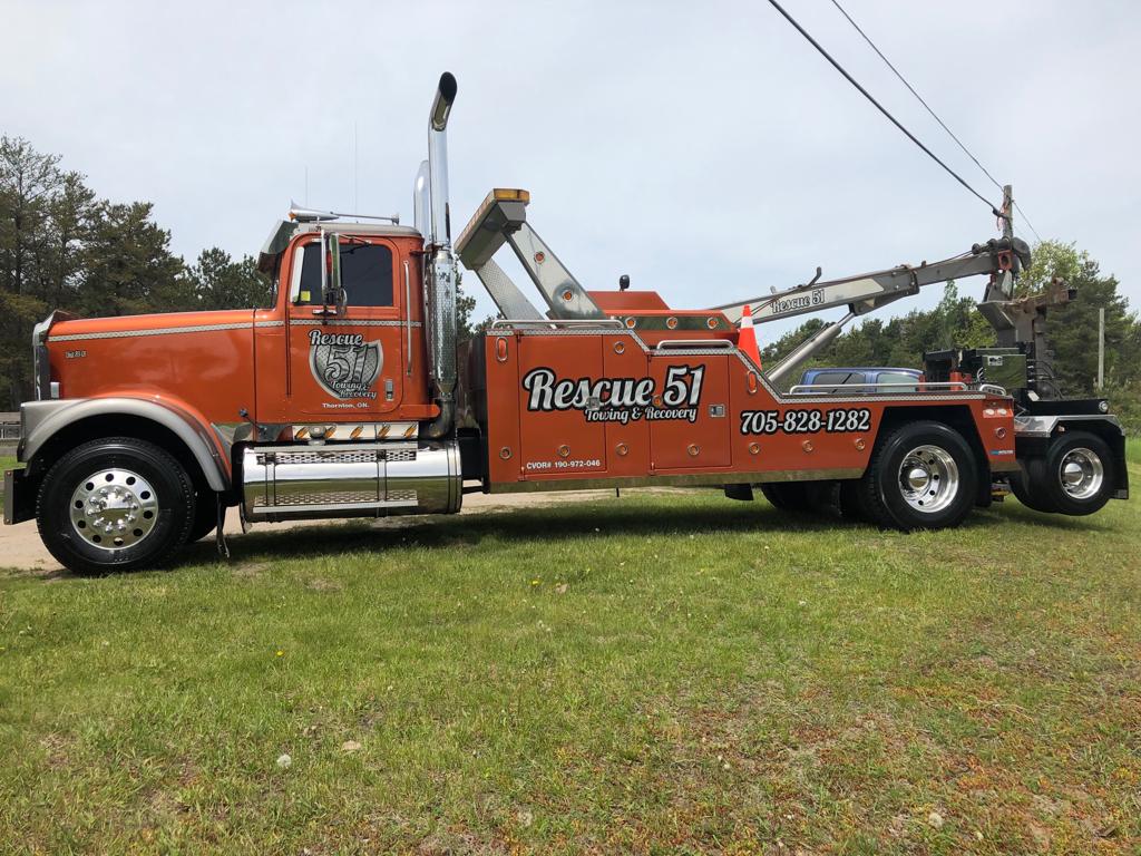 Rescue 51 Towing and Recovery | 5370 ON-89, Essa, ON L0L 1L0, Canada | Phone: (705) 828-1282