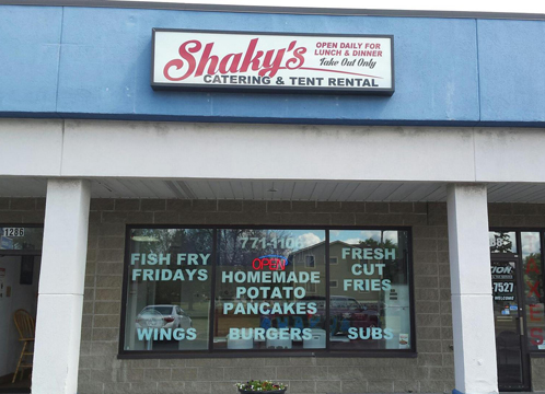 Shakys Catering & Tent Rental | 1286 French Rd, Depew, NY 14043, USA | Phone: (716) 771-1106