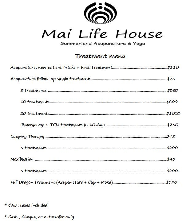 Mai Life House - Summerland Acupuncture & Yoga | 6111 Charles Ave, Summerland, BC V0H 1Z6, Canada | Phone: (778) 516-1015