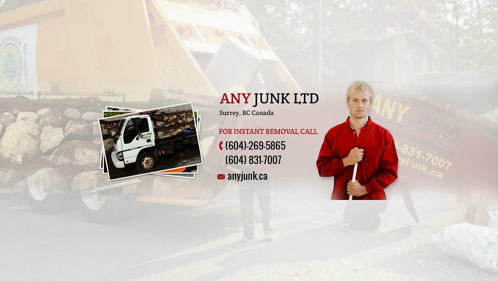 Any Junk Ltd - Garbage Bin Rental Surrey & Vancouver | 14744 90 Ave, Surrey, BC V3R 1A4, Canada | Phone: (604) 269-5865