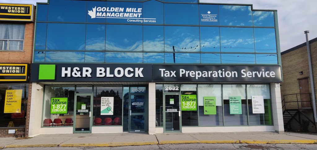 H&R Block | 2630 Eglinton Ave E, Scarborough, ON M1K 2S3, Canada | Phone: (416) 269-9324