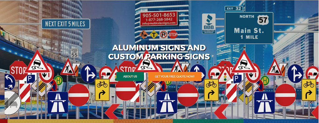 Parking Lot Sign Company - Aluminum Handicap Signs | 5757 Kennedy Rd #9-B, Mississauga, ON L4Z 0C5, Canada | Phone: (647) 945-9937